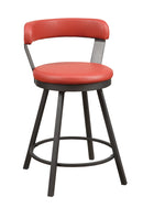 Appert Swivel Counter Height Chair, Red