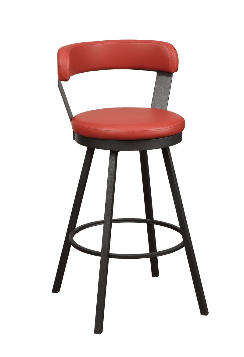 Appert Swivel Pub Height Chair, Red in Red/Gray - 5566-29RD