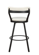 Appert Swivel Pub Height Chair, White in White/Gray - 5566-29WT