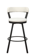 Appert Swivel Pub Height Chair, White in White/Gray - 5566-29WT