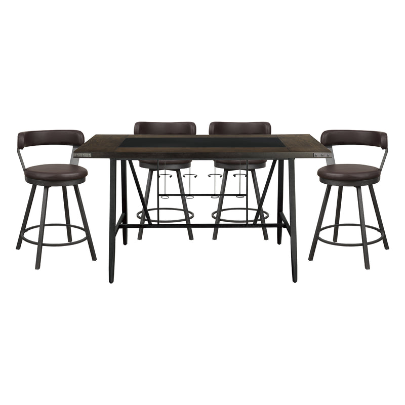 Appert 5pc Set (TB+4S) in Gray/Brown - 5566-36*5BR