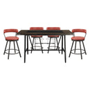 Appert 5pc Set (TB+4S) in Red/Gray/Brown - 5566-36*5RD