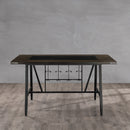 Appert (2)Counter Height Table, Glass Insert in Transparent/Gray/Brown - 5566-36*