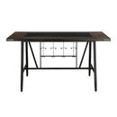 Appert (2)Counter Height Table, Glass Insert in Transparent/Gray/Brown - 5566-36*