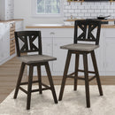Amsonia Swivel Pub Height Chair in Black/Gray - 5602-29BKS1