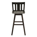 Amsonia Swivel Pub Height Chair in Black/Gray - 5602-29BKS2