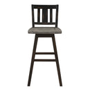 Amsonia Swivel Pub Height Chair in Black/Gray - 5602-29BKS2