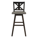 Amsonia Swivel Pub Height Chair in Black/Gray - 5602-29BK