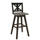 Amsonia Swivel Pub Height Chair in Black/Gray - 5602-29BK