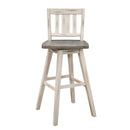 Amsonia Swivel Pub Height Chair in White/Gray - 5602-29WTS2