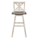 Amsonia Swivel Pub Height Chair in White/Gray - 5602-29WT