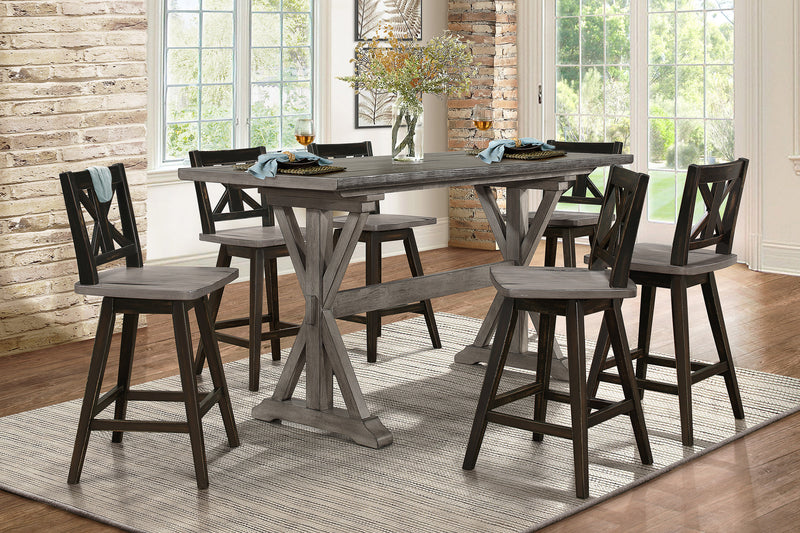 Amsonia Counter Height Table in Gray - 5602-36