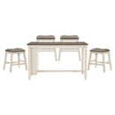 Timbre 5pc Set (TB+4S) in White/Brown - 5603WW-36*5