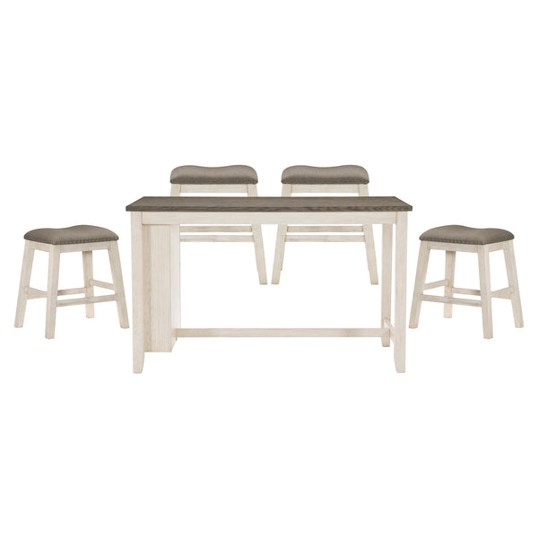 Timbre 5pc Set (TB+4S) in White/Brown - 5603WW-36*5