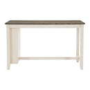 Timbre Counter Height Table - White,Brown
