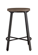Chevre Counter Height Stool in Brown/Gray/Metal - 5607-24