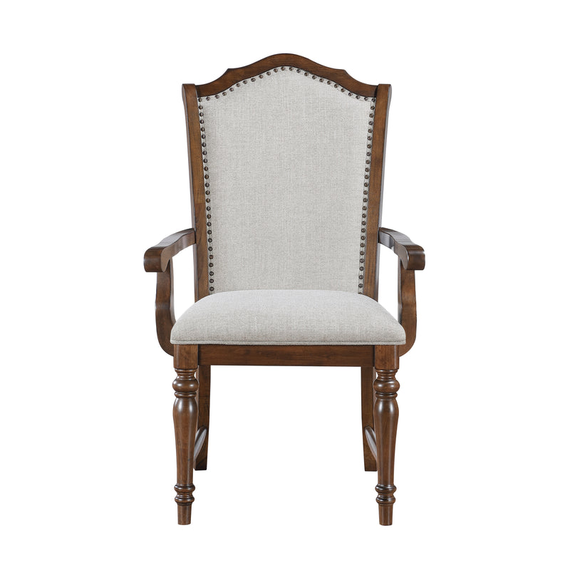 Rexford Arm Chair in Cherry/Gray - 5615A