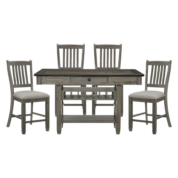 Granby 5pc Set (TB+4S) in Gray - 5627GY-36*5