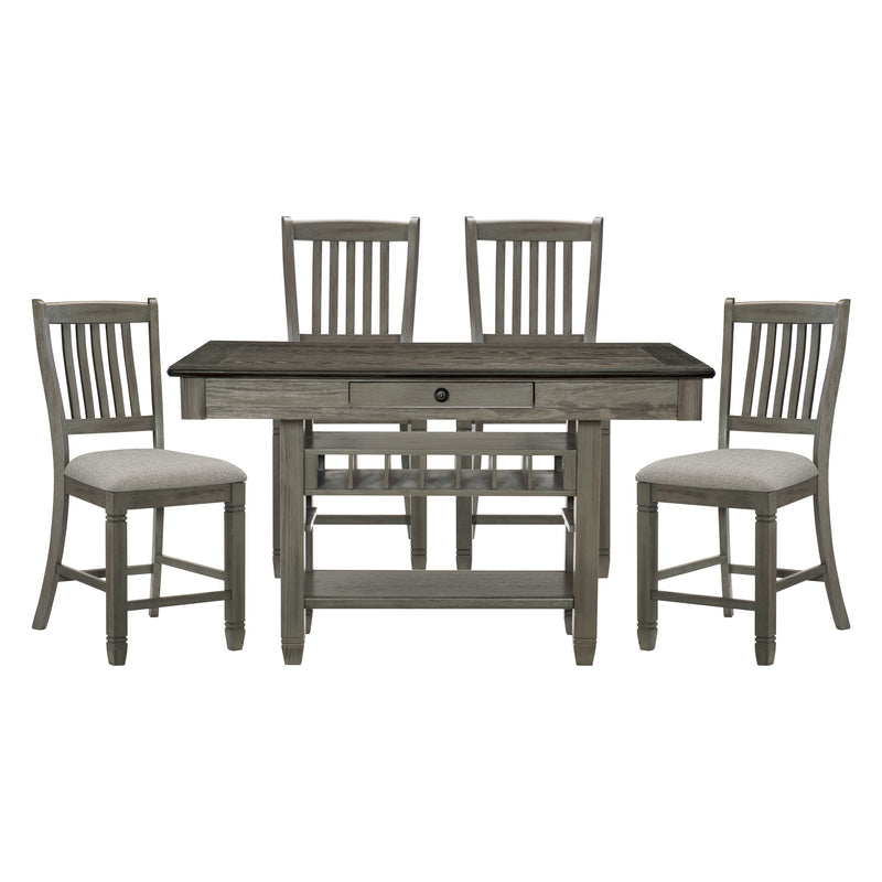 Granby 5pc Set (TB+4S) in Gray - 5627GY-36*5