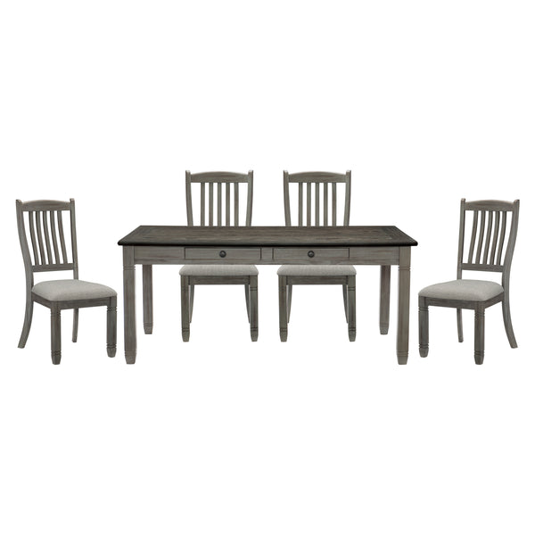 Granby 5pc Set (TB+4S) in Gray - 5627GY-72*5