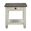 Granby End Table - Brown,White