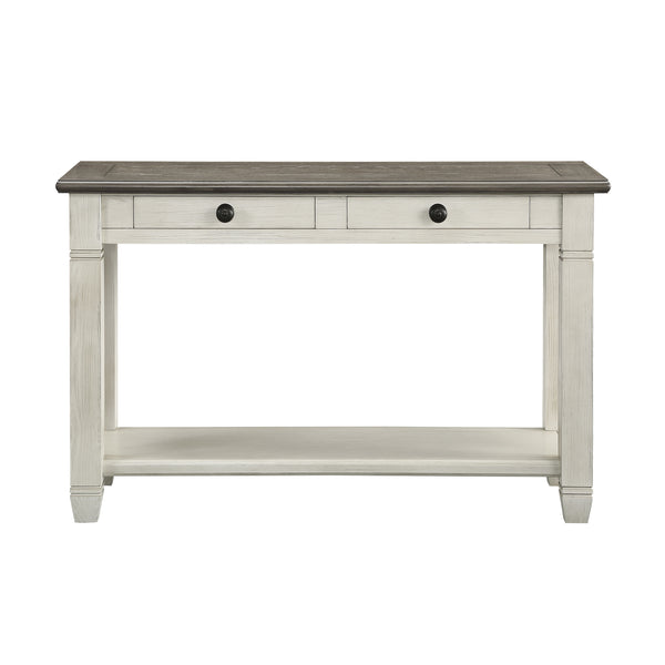 Granby Sofa Table in Brown/White - 5627NW-05