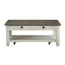Granby Cocktail Table - Brown,White