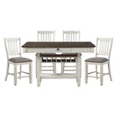 Granby 5pc Set (TB+4S) in Brown/White/Gray - 5627NW-36*5