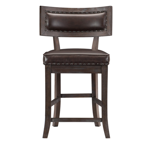 Oxton Counter Height Chair in Cherry/Brown/Espresso - 5655-24