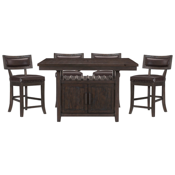 Oxton 5pc Set (TB+4S) in Brown/Cherry/Espresso - 5655-36*5