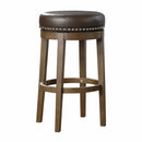 Westby Round Swivel Pub Height Stool, Brown