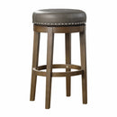 Westby Round Swivel Pub Height Stool, Gray in Gray/Brown - 5681GRY-29