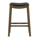 Ordway 29 Pub Height Stool, Black in Brown/Black - 5682BLK-29