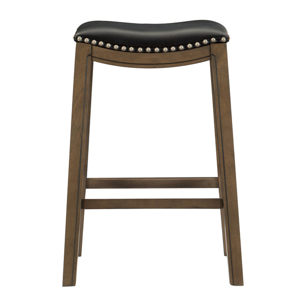 Ordway 29 Pub Height Stool, Black in Brown/Black - 5682BLK-29