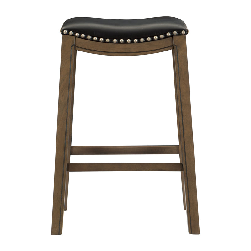 Ordway 29 Pub Height Stool, Black in Brown/Black - 5682BLK-29