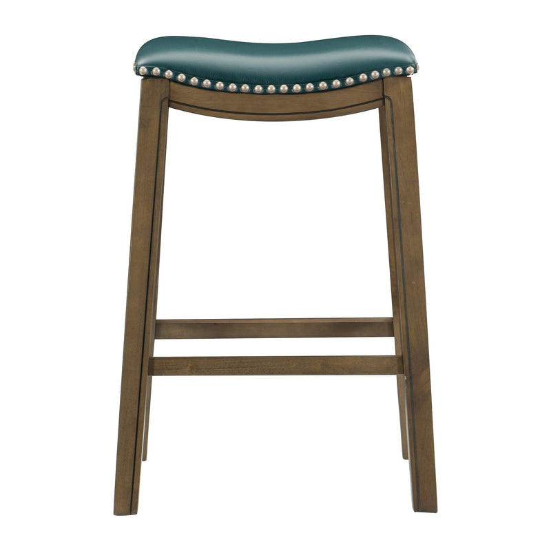 Ordway 29 Pub Height Stool, Green in Brown/Green - 5682GEN-29