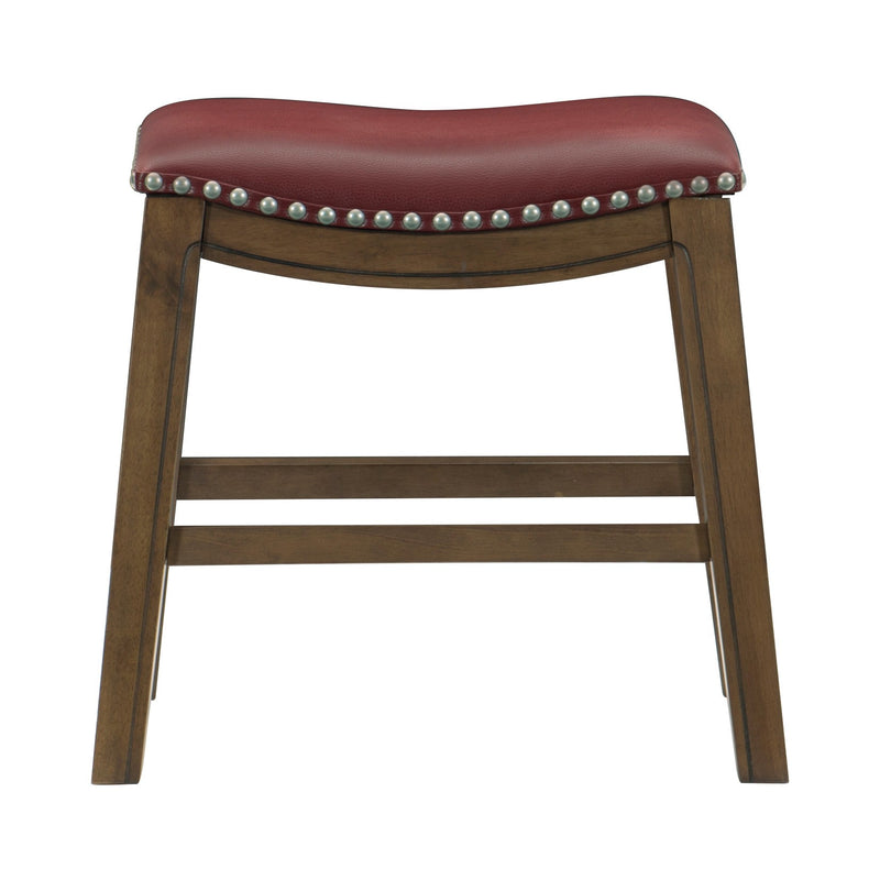 Ordway 18 Dining Stool, Red in Red/Brown - 5682RED-18
