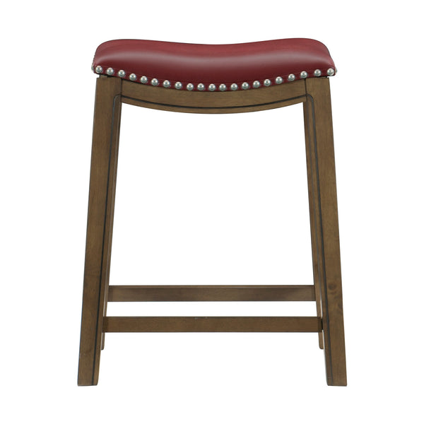 Ordway 24 Counter Height Stool, Red in Red/Brown - 5682RED-24