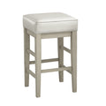 Pittsville Counter Height Stool - White,Beige