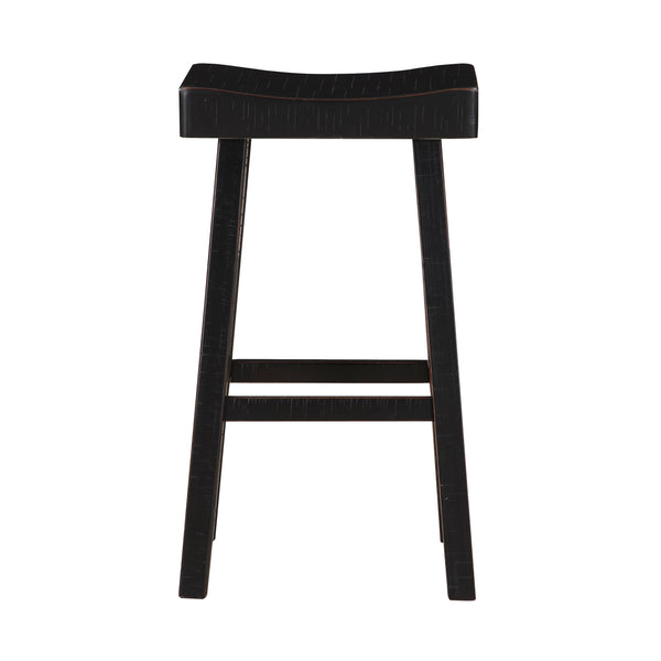 Caspian PUB HEIGHT STOOL in Black - 5687BLK-29