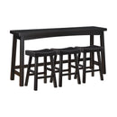 Caspian 4-Piece Pack Counter Height Set in Black - 5687BLK-364P