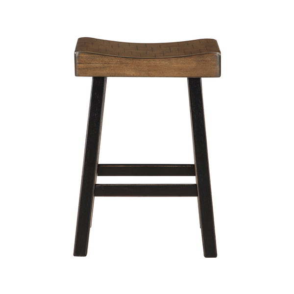 Caspian COUNTER HEIGHT STOOL in Black/Brown - 5687BTT-24