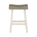 Caspian Counter Height Stool - Brown,White