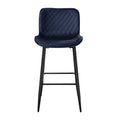 Nya Pub Height Chair - Black,Blue