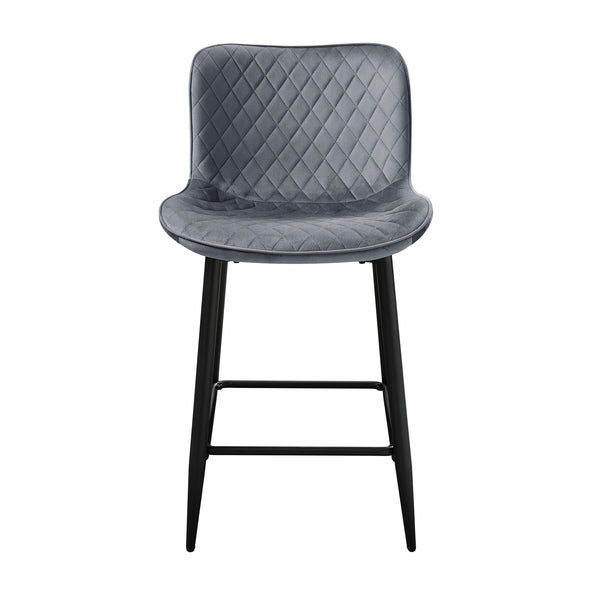 Nya Counter Height Chair in Black/Gray - 5695DGY-24