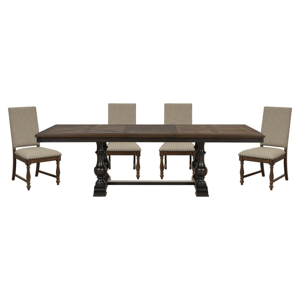 Stonington 5pc Set (TB+4S) in Brown/Gray - 5703-104*5
