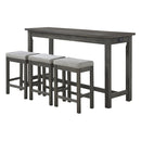 5713GY - 4-Piece Pack Counter Height Set