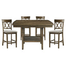 Balin 5pc Set (TB+4S) in Brown/Oak - 5716RFAK-36*5