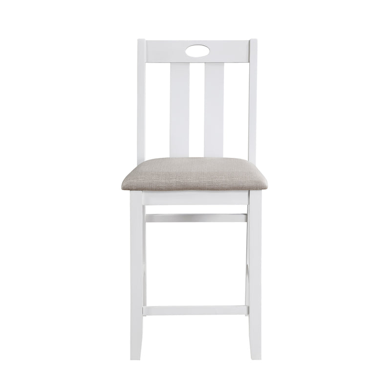 Lowell 5-Piece Pack Counter Height Set in Gray/White - 5744WH-36