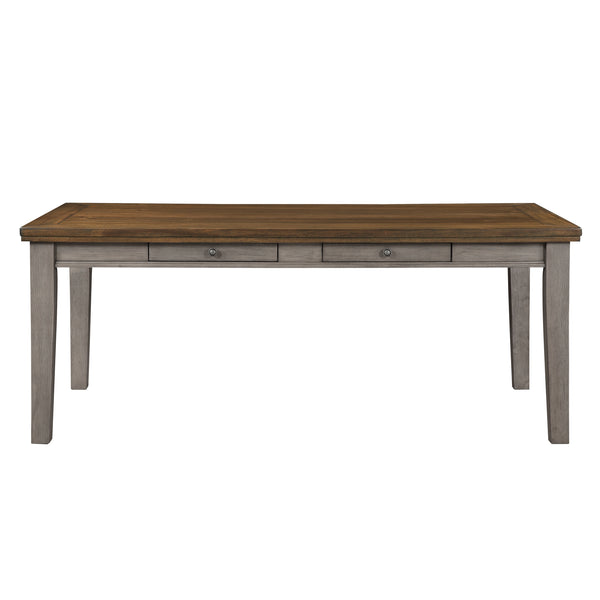 Tigard Dining Table in Cherry/Gray - 5761GY-78